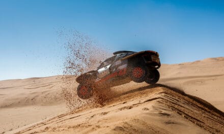 Team Audi Sport at the Dakar Rally.