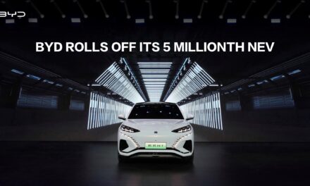 BYD rolled off its 5 millionth new-energy vehicle.