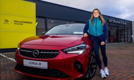 IRISH RUGBY STAR BEIBHINN PARSONS CONVERTS TO ELECTRIC WITH BILL SHEEHAN & SONS OPEL